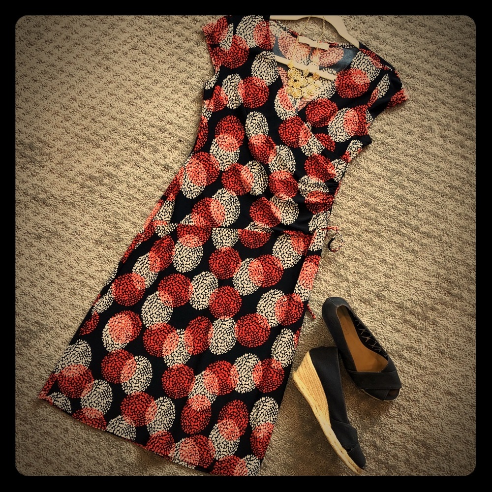 Cute asymmetrical dress with ruched side detail